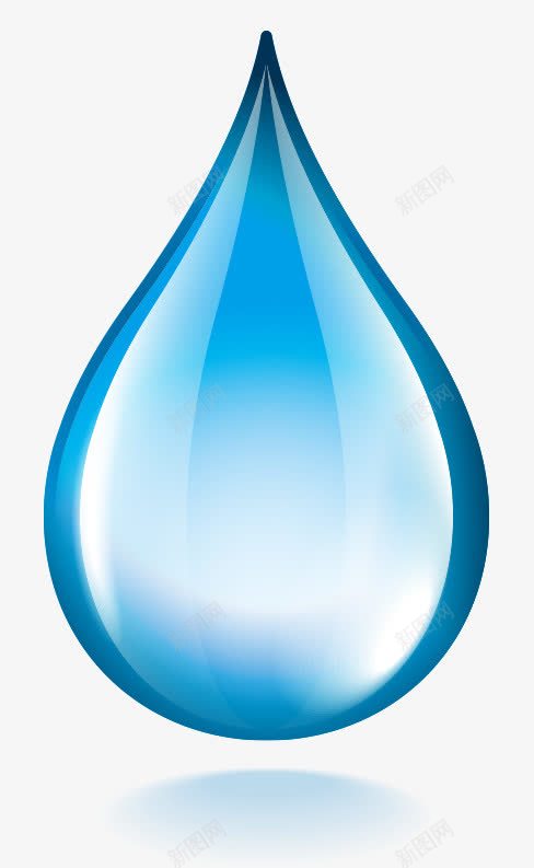 蓝色水滴png免抠素材_新图网 https://ixintu.com 一滴水 公益宣传 水源 水滴 蓝色水滴 装饰图案