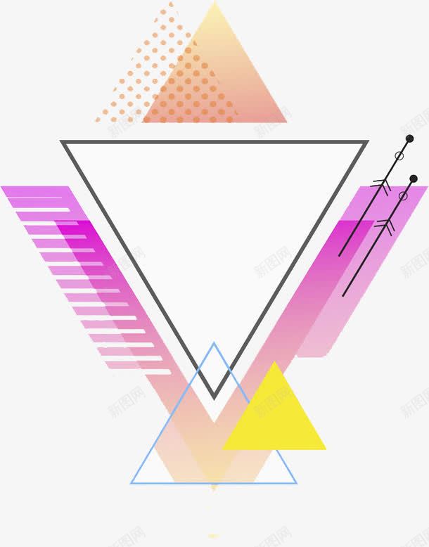 炫彩三角形png免抠素材_新图网 https://ixintu.com 三角形 促销 创意 卡通 彩色 手绘 炫彩 装饰 边框