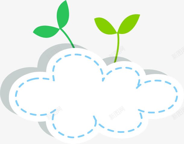 云朵png免抠素材_新图网 https://ixintu.com 云朵 框架 突出 装饰