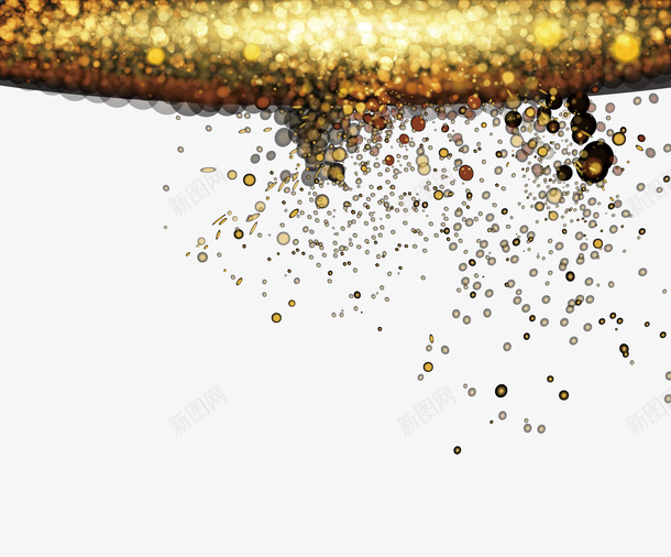 金色粒子特效光效元素png免抠素材_新图网 https://ixintu.com 唯美 大气 特效光 粒子 粒子光效 金色 金色粒子