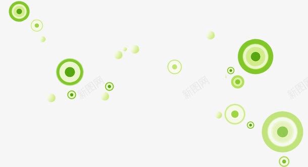 绿色圆圈背景装饰png免抠素材_新图网 https://ixintu.com 圆圈背景素材 圈圈 春天 活力 生命 绿色