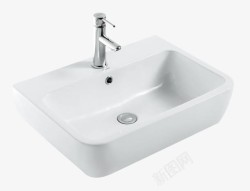 洗手池水龙头白色洗手池高清图片