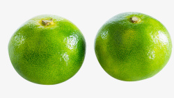 橘绿色两个青橘高清图片