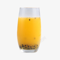 茶水素材一杯百香果汁高清图片
