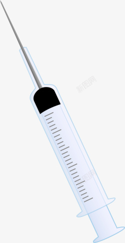 疫苗手绘注射器高清图片