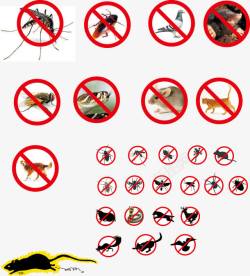 禁止蚊子昆虫禁止动物高清图片