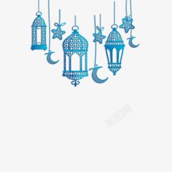 伊拉伊斯兰灯笼装饰品高清图片