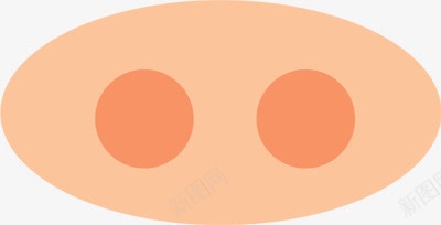 可爱卡通猪鼻子png免抠素材_新图网 https://ixintu.com 可爱装饰元素 猪鼻子装饰 贴画