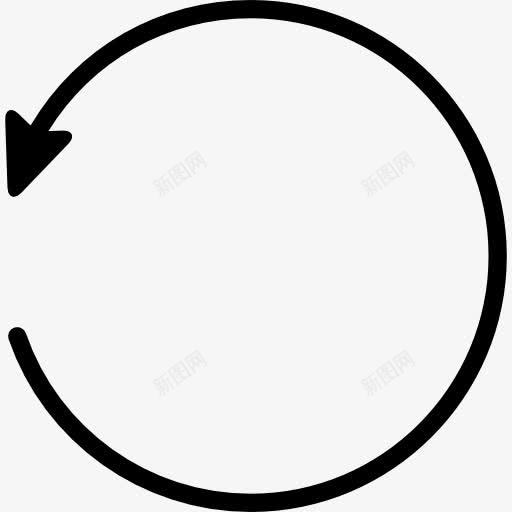 循环箭头图标png_新图网 https://ixintu.com 半圆形箭头 圆形 圈 定向 微循环 方向 界面 逆时针环形箭头