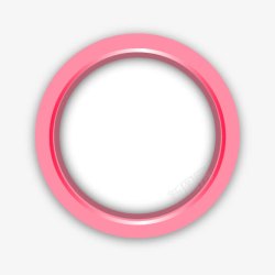 粉色女装立体标签ppt元素粉色的圆形圈圈高清图片