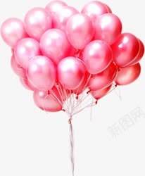 粉色温馨节日气球卡通png免抠素材_新图网 https://ixintu.com 卡通 气球 温馨 粉色 节日