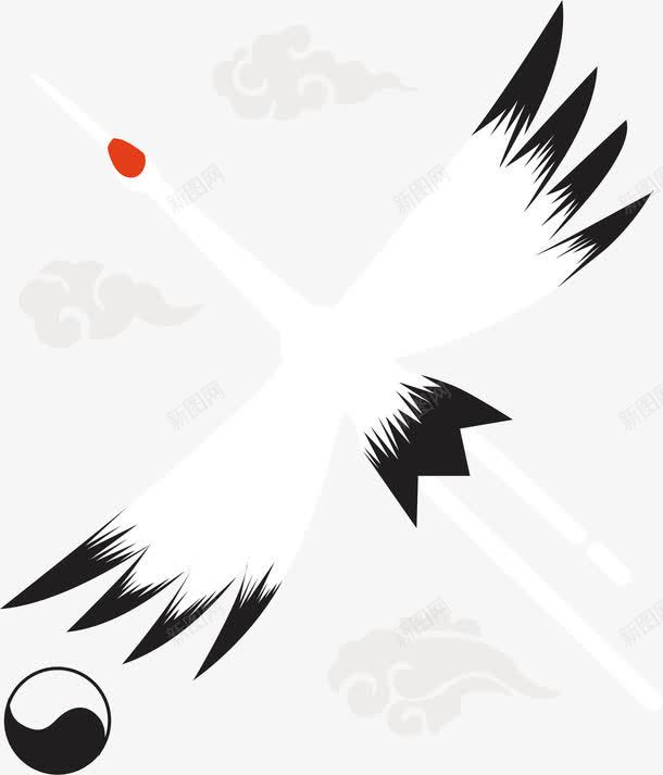 太极白鹤展翅图片图片