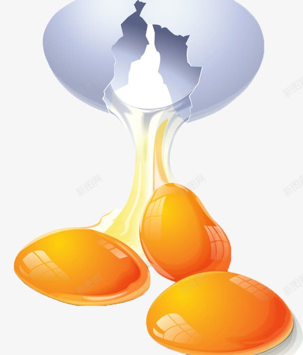 打破的鸡蛋png免抠素材_新图网 https://ixintu.com 其他 动漫动画 欧式 花纹 蛋 蛋壳 蛋壳裂纹 蛋黄 鸡蛋