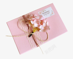 韩式样式浪漫韩式粉色喜糖包装盒高清图片