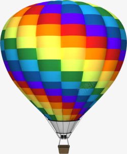 彩色热气球夏天素材