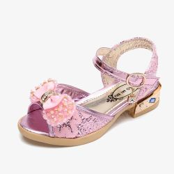 粉紫色女童凉鞋粉紫色女童凉鞋高清图片