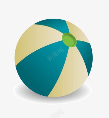 夏日元素海滩球图标图标