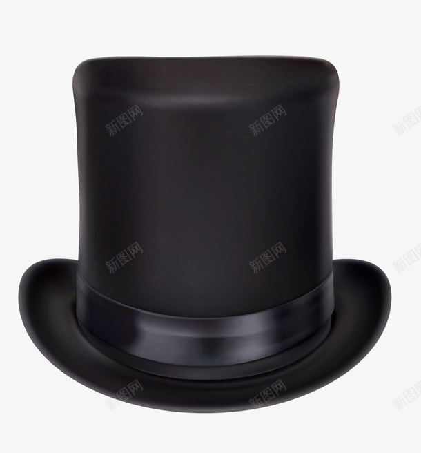 黑色帅气绅士爵士帽png免抠素材_新图网 https://ixintu.com 帅气帽子 爵士帽 绅士 装饰图案 贵族帽子 黑色帽子