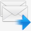 回复邮件回复信封消息电子邮件信水晶图标高清图片