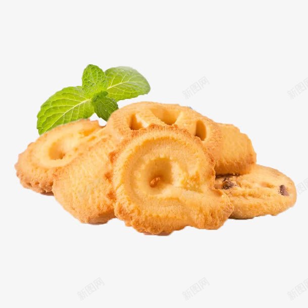 牛油曲奇饼png免抠素材_新图网 https://ixintu.com 产品实物 甜食 糕点 零食 食物 饼干