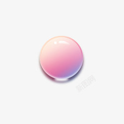 粉色水晶球粉色梦幻水晶球高清图片