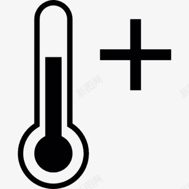 温度计温度上升图标图标