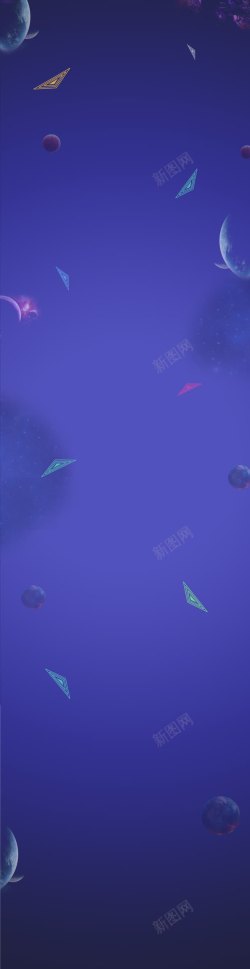 几何星空星球背景高清图片