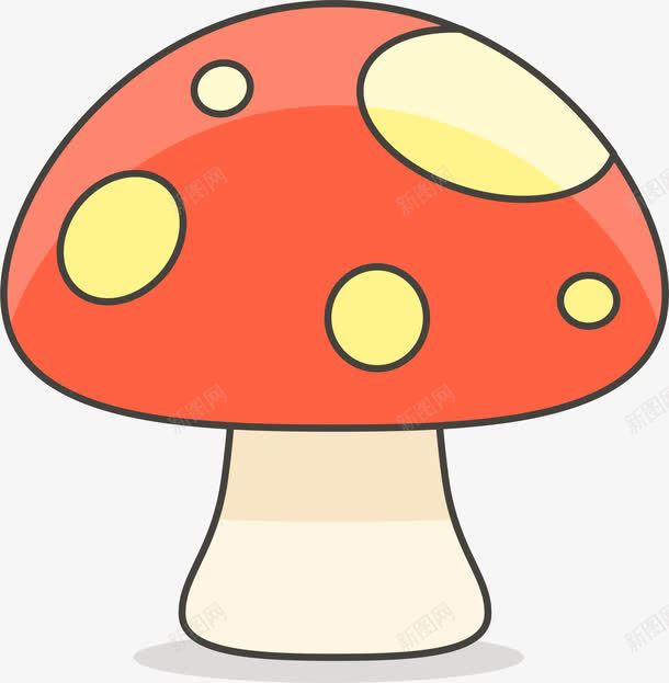 卡通蘑菇贴纸png免抠素材_新图网 https://ixintu.com 卡通儿童 植物 矢量图案 蘑菇 蘑菇小人 装饰 贴纸
