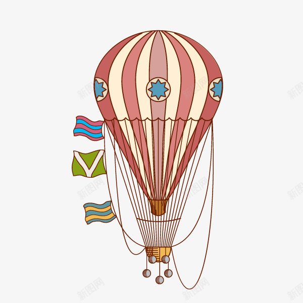 卡通装饰热气球小清新插画png免抠素材_新图网 https://ixintu.com 卡通唯美热气球插画 小清新插画 广告设计 手绘卡通热气球装饰 热气球插画 装饰设计