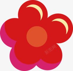 红花园粉红花环表彰小红花高清图片