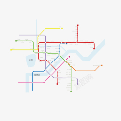 成地铁地图杭州地铁路线规划图高清图片
