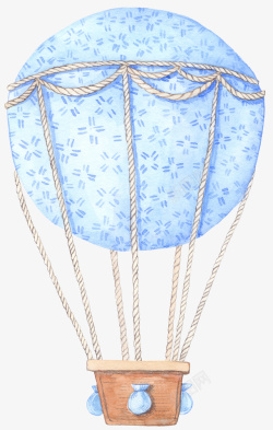 卡通装饰热气球小清新插画素材
