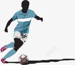 足球运动海报设计矢量足球运动剪影高清图片