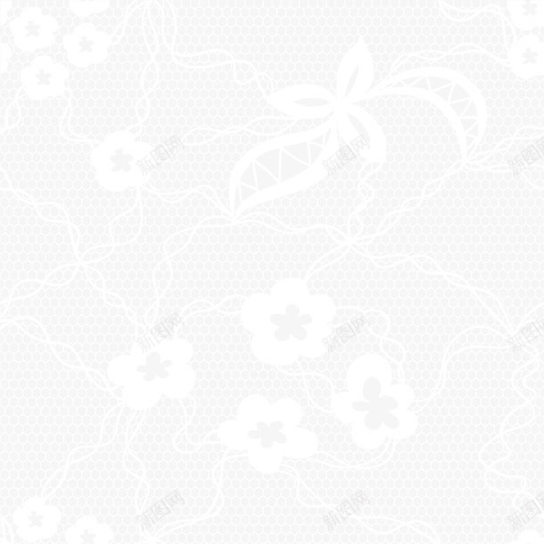 手绘白色花朵藤蔓png免抠素材_新图网 https://ixintu.com 唯美 小清新 手绘花朵 白色花朵 白色藤蔓 简约