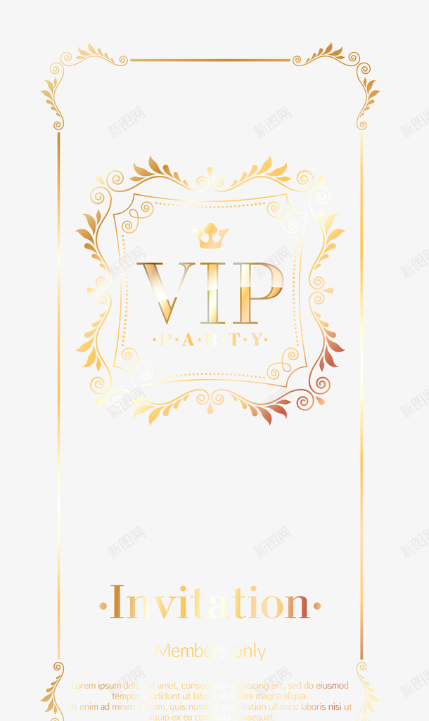 质感vip矢量图eps免抠素材_新图网 https://ixintu.com vip 矢量vip 矢量边框 花纹边框 质感vip 边框素材 矢量图