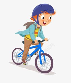 卡通人物骑单车骑单车的卡通人物高清图片