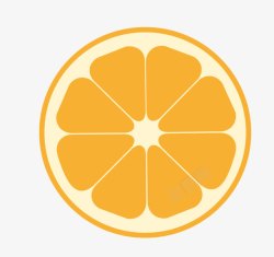 扁平化橙子素材