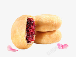 饼干云南鲜花饼美味零食高清图片