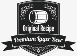 啤酒瓶图标免抠啤酒标签图标高清图片