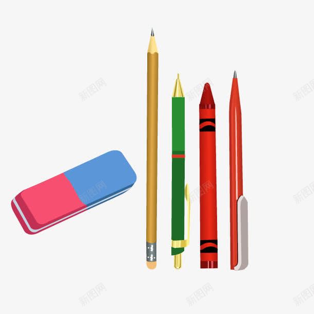铅笔文具组合png免抠素材_新图网 https://ixintu.com 回到学校 学习 学习用品 小学生用品 开学啦 文具 铅笔橡皮