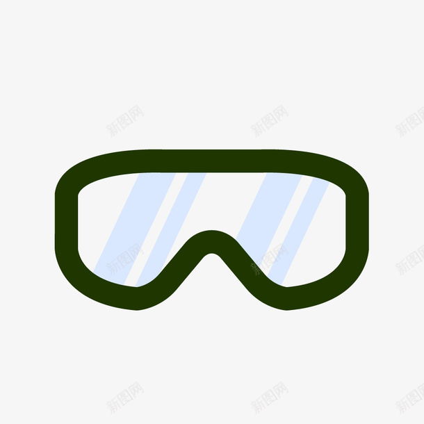 卡通护目镜png免抠素材_新图网 https://ixintu.com 卡通物品 手绘平面 护目镜 游泳用具 游泳眼镜 玻璃面 眼罩 眼镜