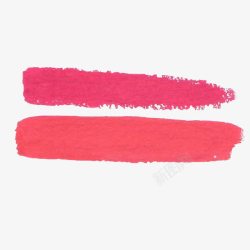 水彩的画笔水彩红色笔刷高清图片
