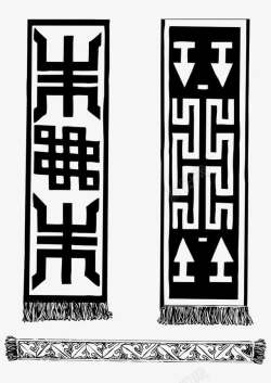 藏族经幡花纹素材