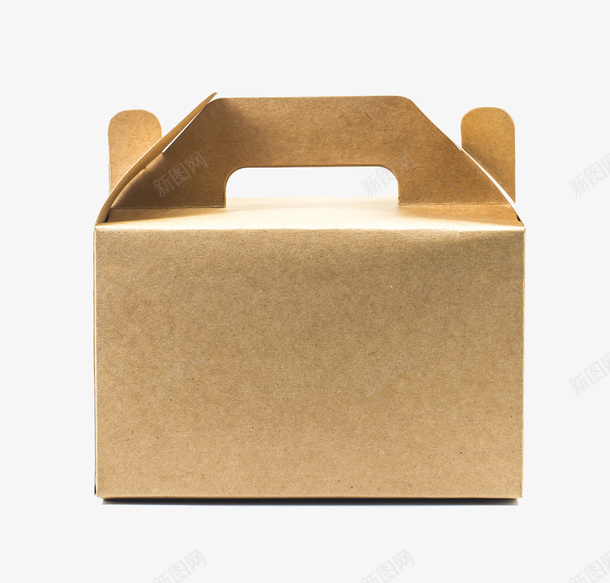 手提牛皮纸盒png免抠素材_新图网 https://ixintu.com 实物 手提牛皮纸盒 手提纸盒 牛皮材质 牛皮纸盒子 糕点包装盒 纸盒