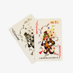 纸牌娱乐特色可爱扑克牌大小王高清图片