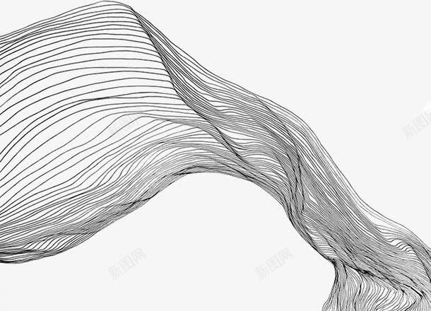 飘舞的丝绸线条png免抠素材_新图网 https://ixintu.com 丝带 丝绸 乱舞 飞舞