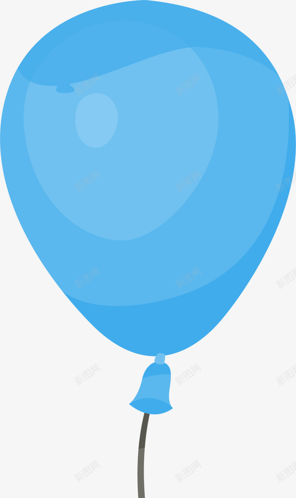儿童节漂浮的蓝色气球png免抠素材_新图网 https://ixintu.com 一个气球 一只气球 儿童节 漂浮的气球 童趣 蓝色气球