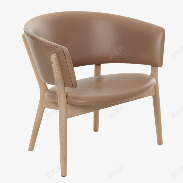 木质的时尚单人沙发png免抠素材_新图网 https://ixintu.com 个性 产品实物 创意 木质 棕色 现代家具 皮质 简约 高端