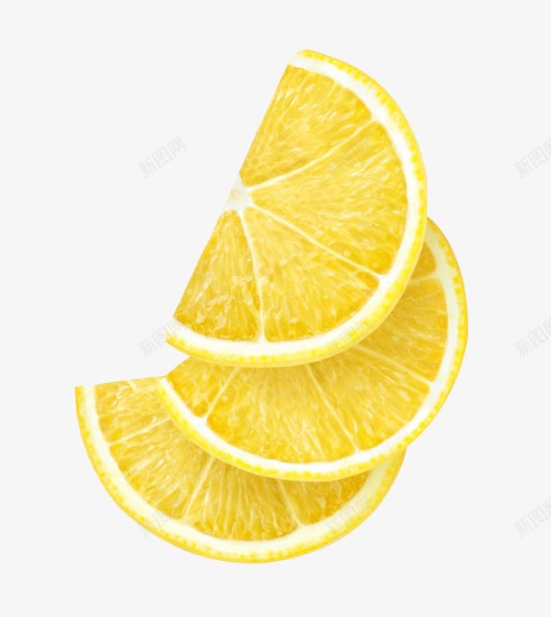 黄色柠檬切片png免抠素材_新图网 https://ixintu.com 切片 柠檬 黄色