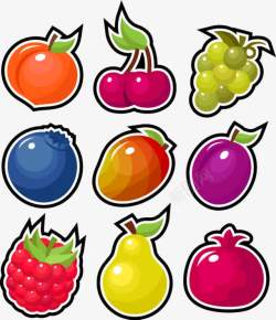 可爱葡萄卡通水果高清图片